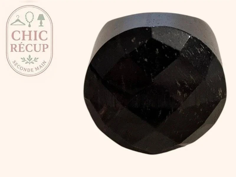 Bague Fantaisie - Ajustable - Noir - Brhal-65